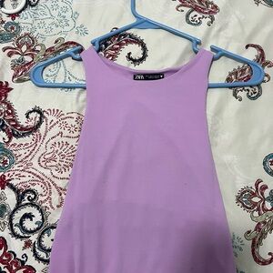 Zara Light Purple Sleeveless Blouse